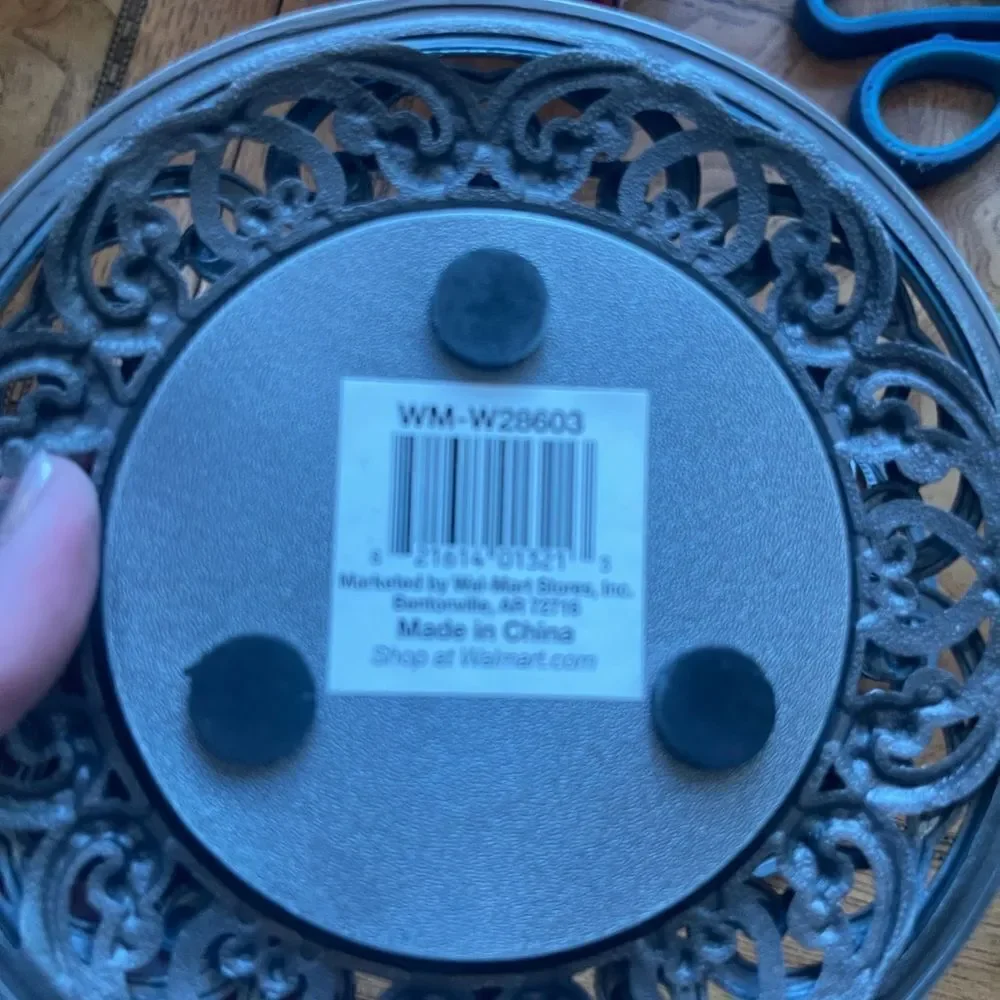 Silver Wrought Iron Looking Coasters